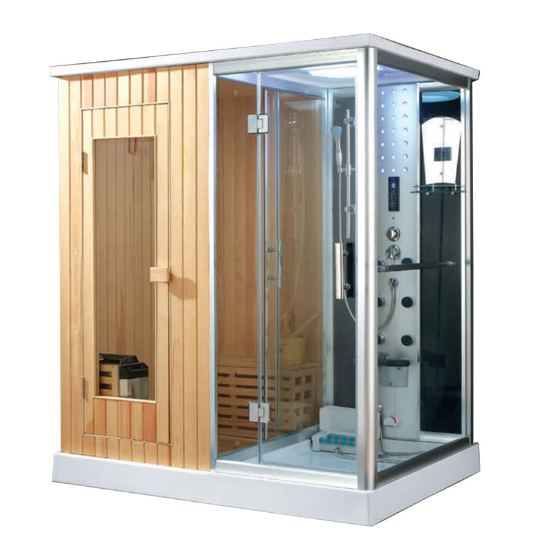 Küvetli Lüks Whirlpool Buxar Sauna Duş Otağı